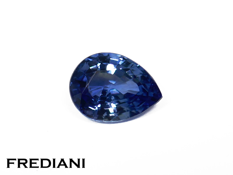 Saphir bleu poire