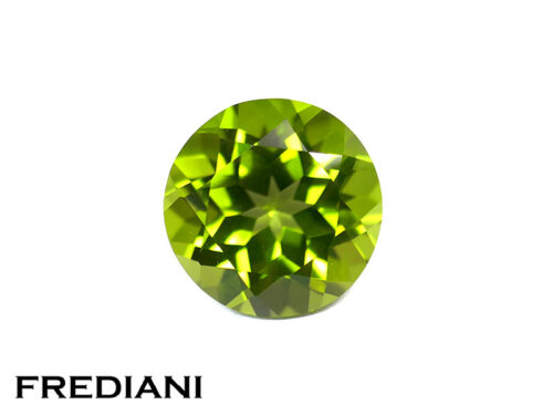 Péridot rond naturel