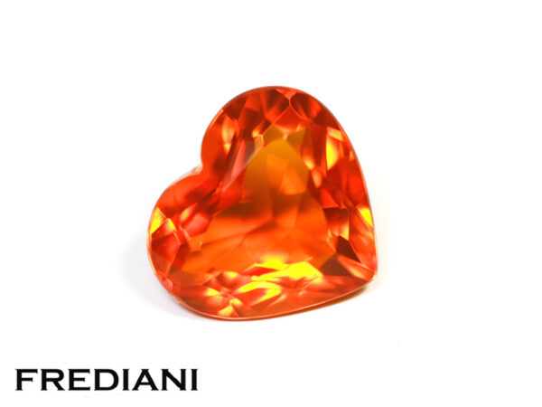 Opale de feu coeur naturelle