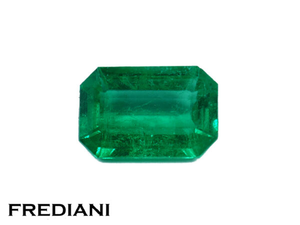 Emeraude rectangulaire certifiée