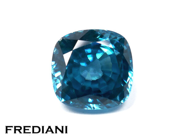 Zircon bleu coussin
