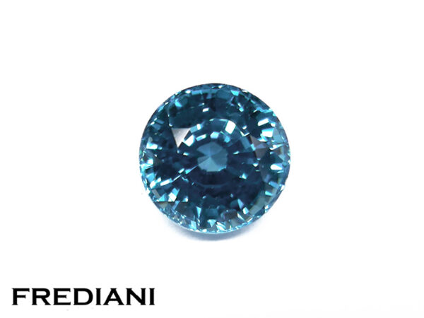 Zircon bleu rond
