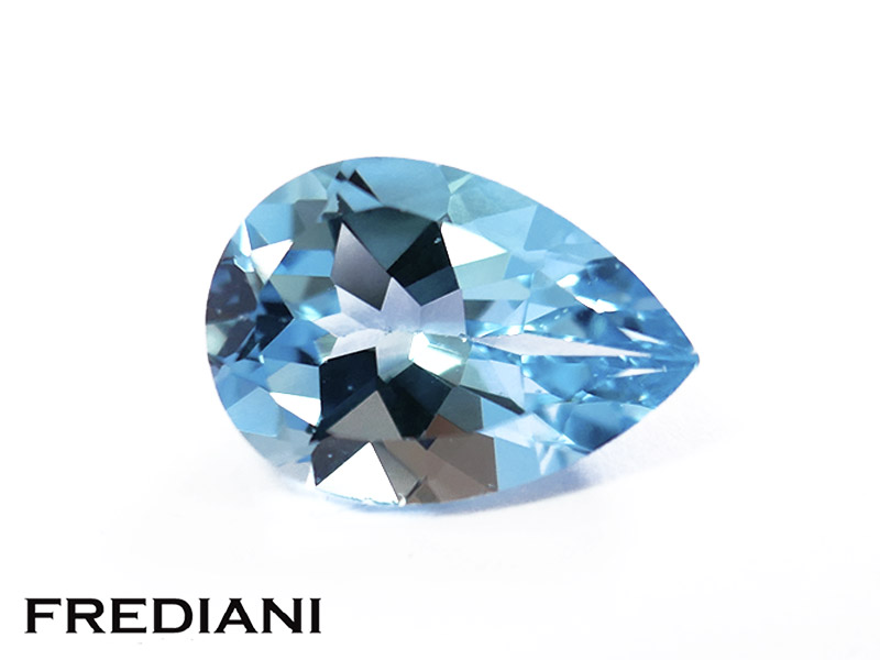 Topaze bleue poire