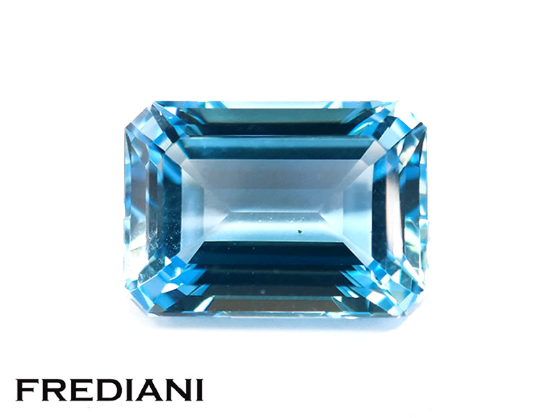 Topaze bleue rectangulaire