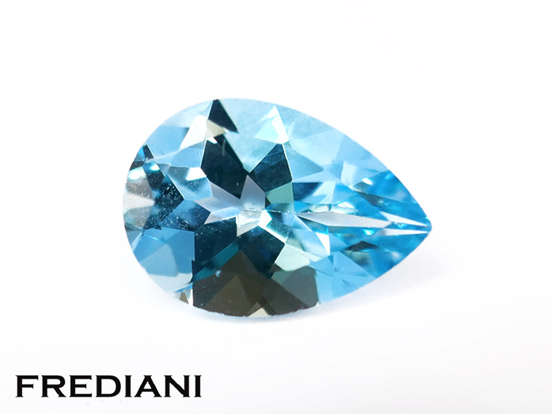 Topaze bleue poire