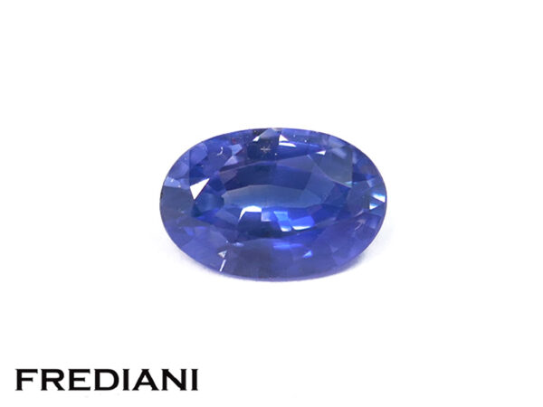 Saphir bleu ovale 60x40 de 0.50 carat