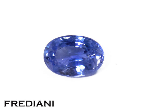 Saphir bleu ovale 57x39 de 0.52 carat