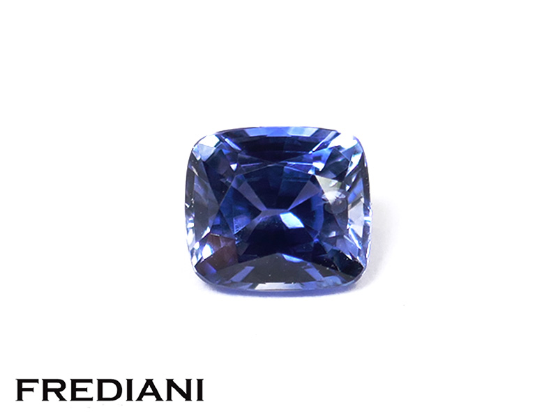 Saphir bleu coussin