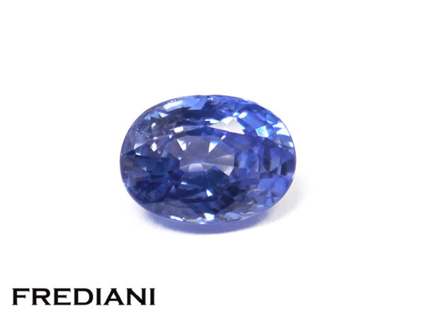 Saphir bleu ovale