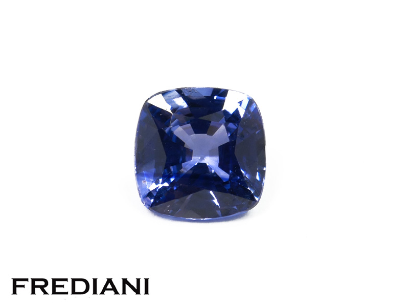 Saphir bleu coussin