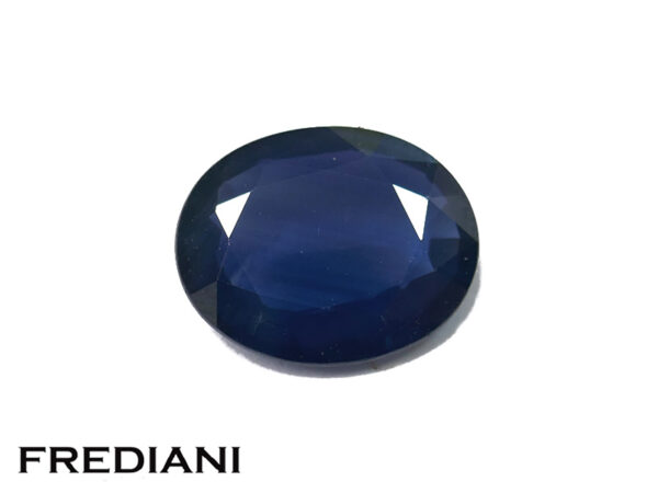 Saphir bleu ovale pas cher