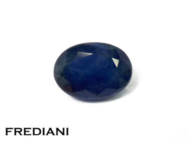 Saphir bleu ovale pas cher