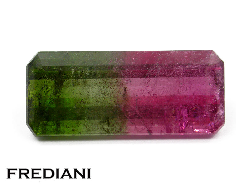 tourmaline baguette bicolore