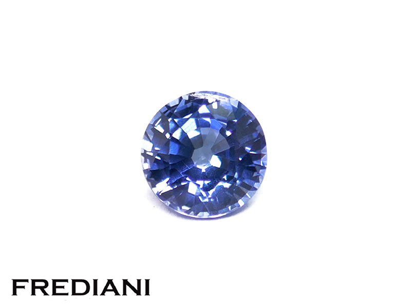 Saphir bleu rond