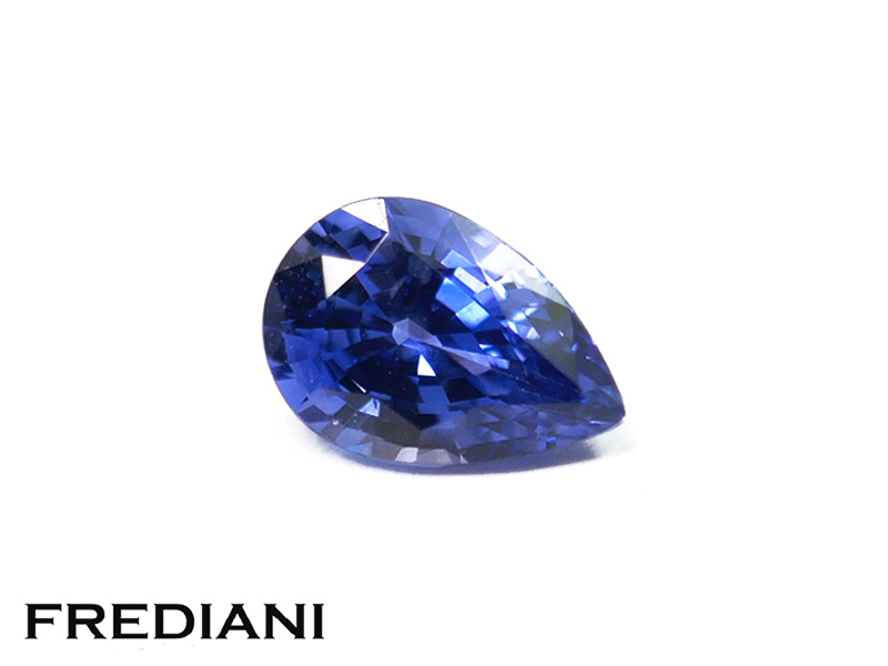 Saphir bleu poire