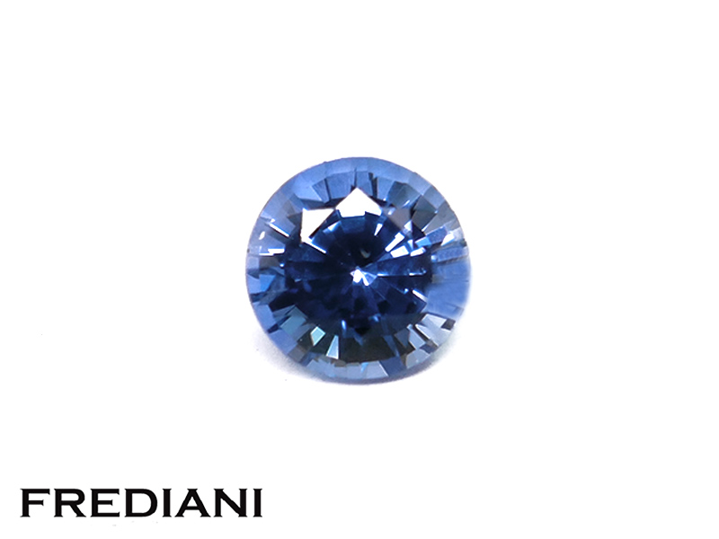 Saphir bleu rond