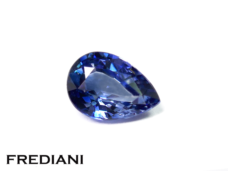 Saphir bleu poire