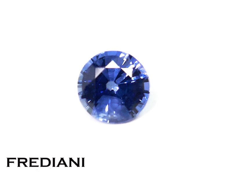 Saphir bleu rond