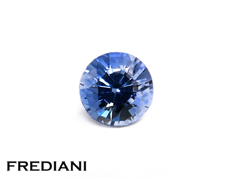 Saphir bleu rond