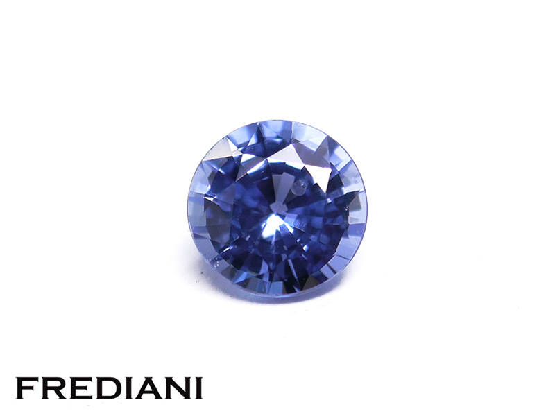 Saphir bleu rond
