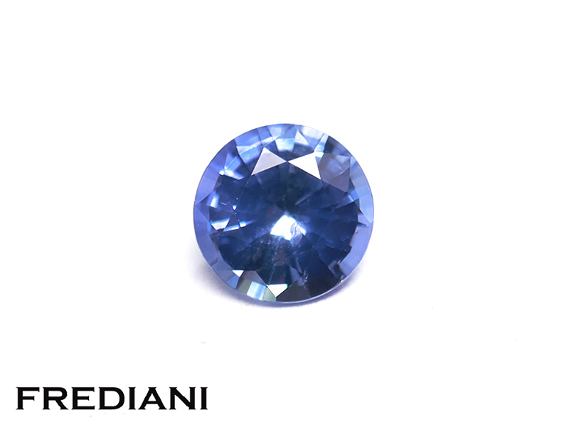 Saphir bleu rond