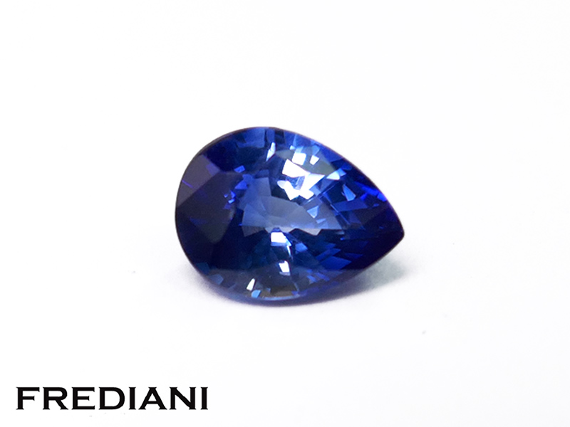 Saphir bleu poire