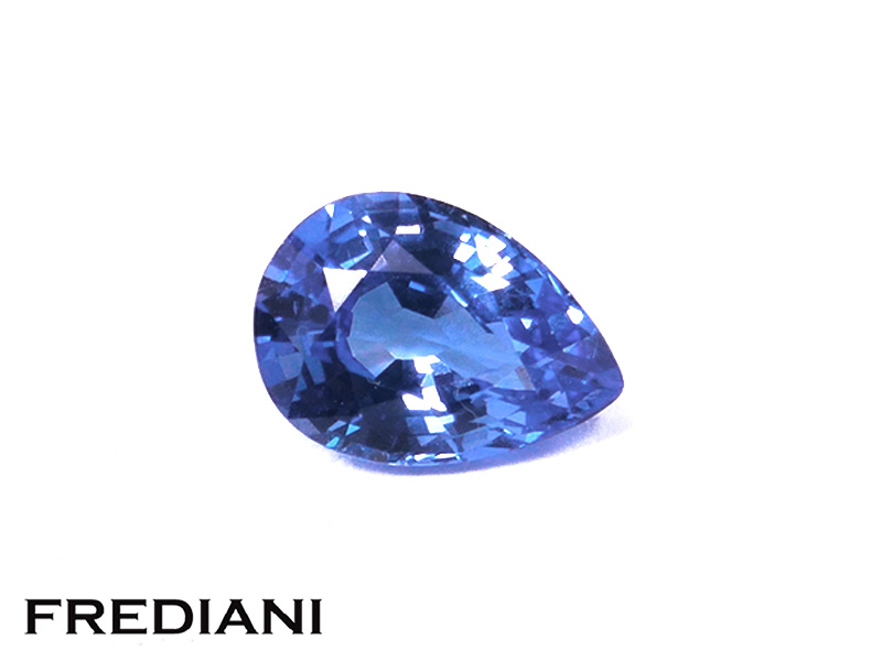 Saphir bleu poire