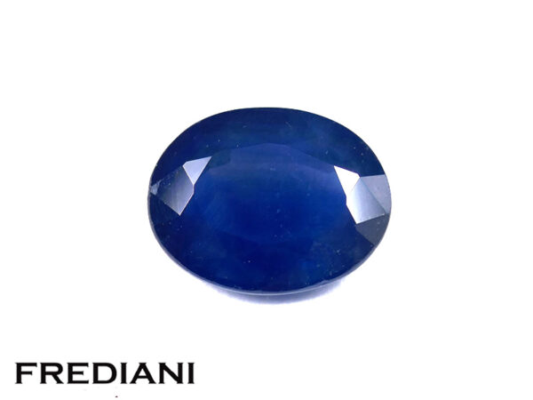 Saphir bleu ovale 91x71 de 2.32 carats