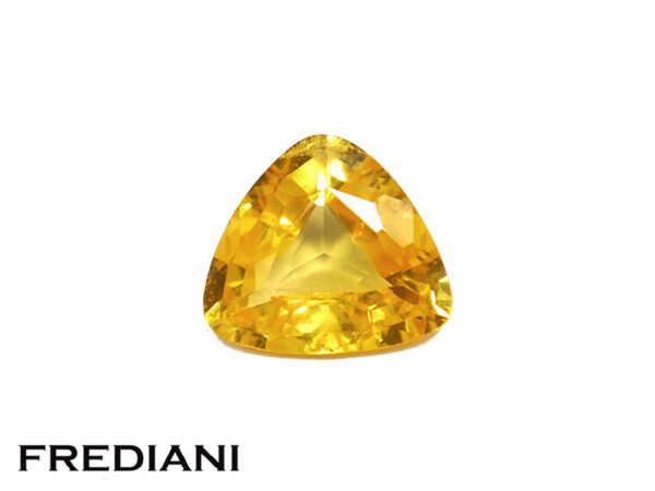 Saphir jaune troïdia 72x64 de 1.08 carat