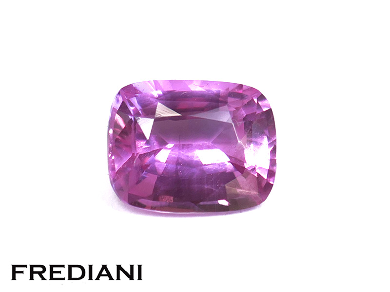 Saphir rose coussin 81x65 de 2.05 carat