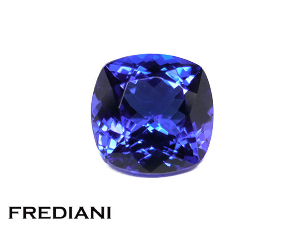 Tanzanite coussin top qualité 10x10 de 4.72 carats