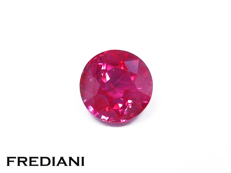 Rubis rond certifié