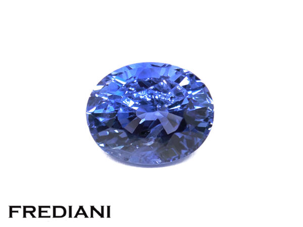 Saphir bleu ovale certifié 85x68 de 2.51 carats