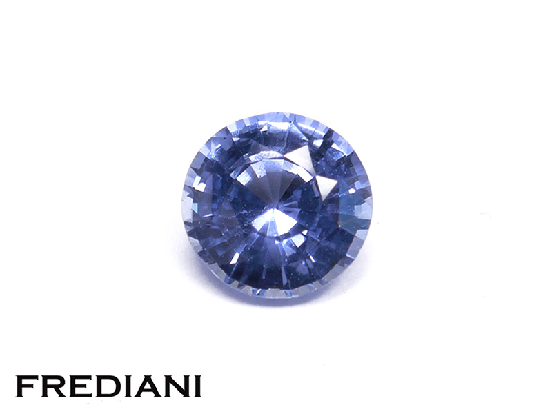 Saphir bleu rond