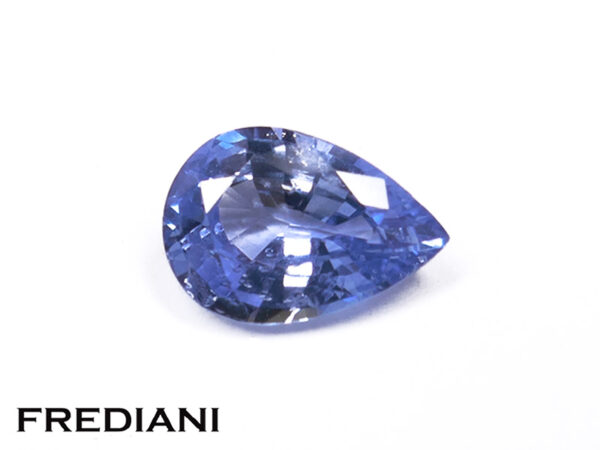 Saphir bleu poire 89x62 de 1.55 carat