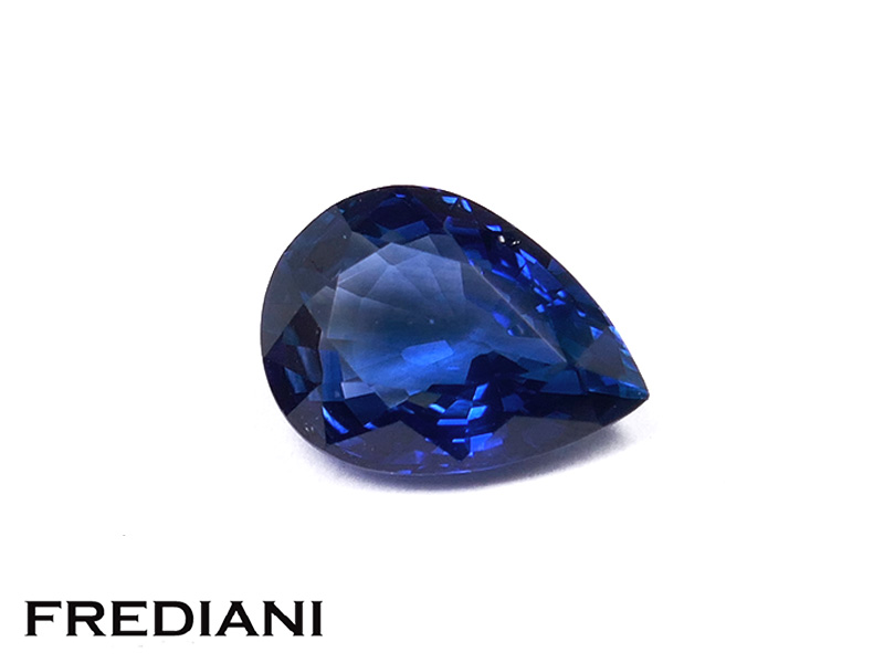 Saphir bleu poire