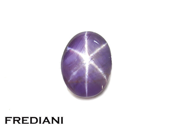 Saphir violet étoilé naturel 87x64 de 3.07 carats
