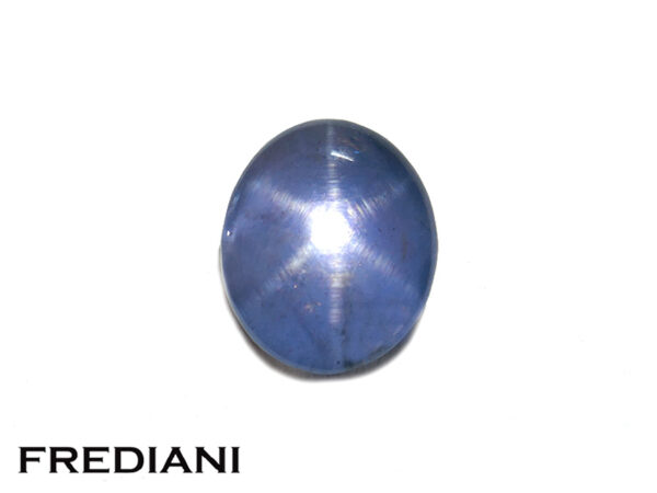 Saphir bleu étoilé naturel certifié 95x78 de 3.34 carats