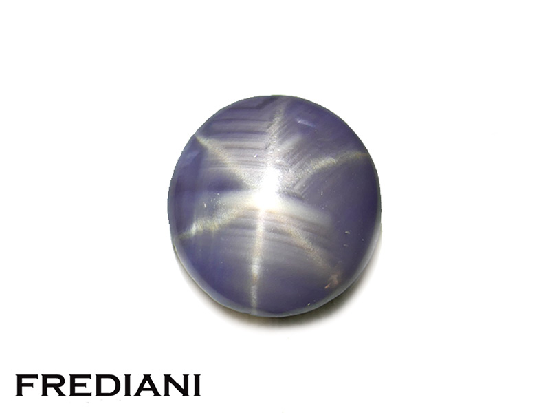 Saphir violet étoilé naturel