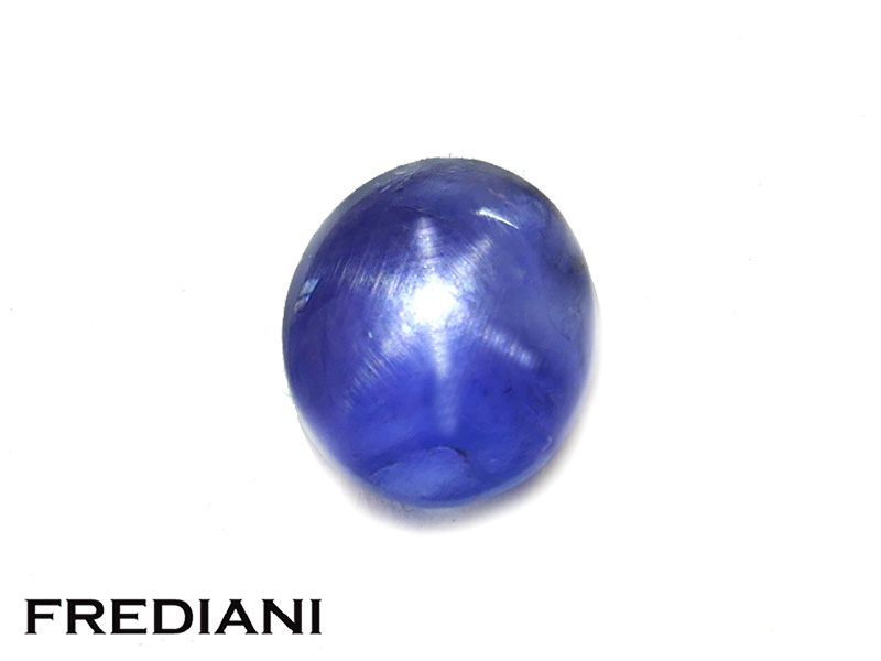 Saphir bleu étoilé naturel certifié