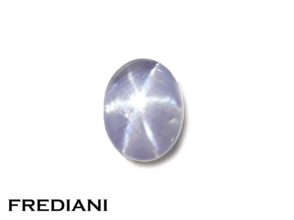Saphir gris étoilé naturel 77x58 de 1.97 carat