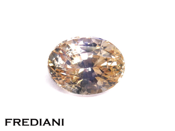 Saphir rosé ovale naturel certifié 90x68 de 2.77 carats