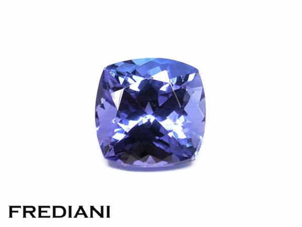 Tanzanite coussin 80x80 de 2.77 carats