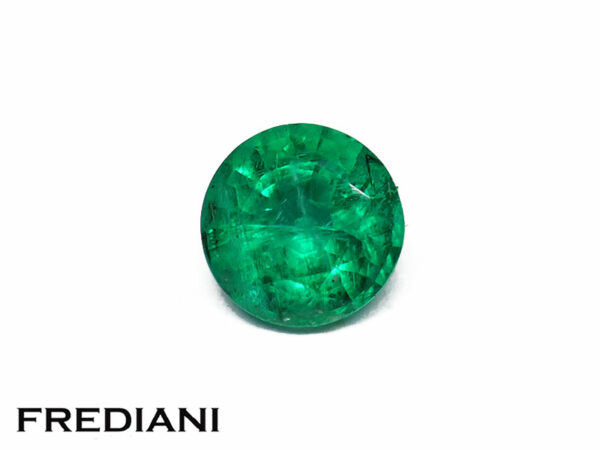 Emeraude ronde 6.5 mm de 1.00 carat