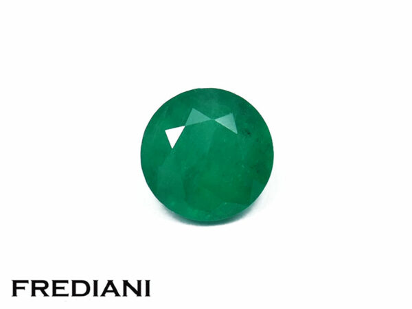 Emeraude ronde 6 mm de 0.80 carat