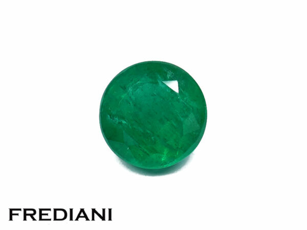 Emeraude ronde 7.5 mm de 1.77 carat