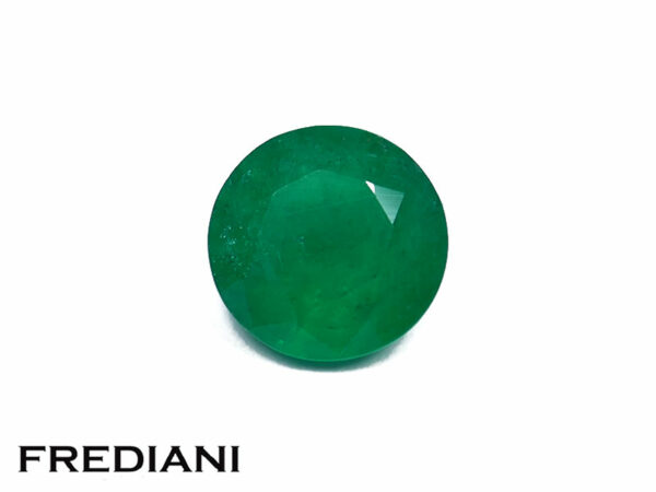 Emeraude ronde 7.6 mm de 1.46 carat