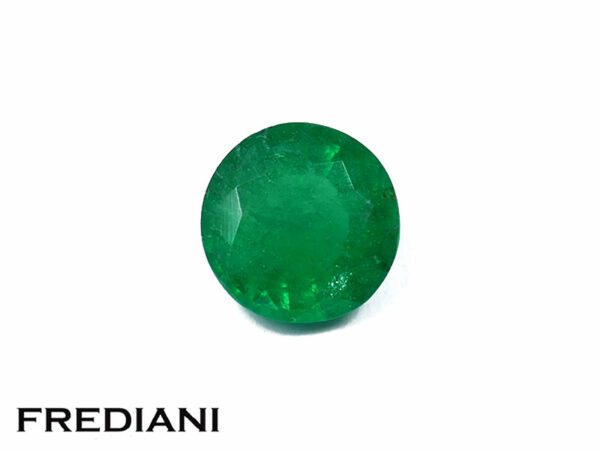 Emeraude ronde 6.5 mm de 0.93 carat