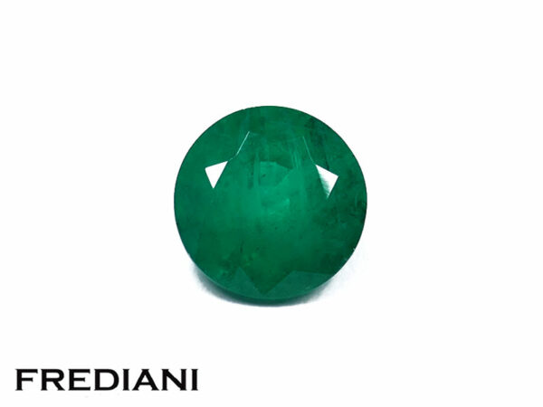 Emeraude ronde 7.4 mm de 1.47 carat