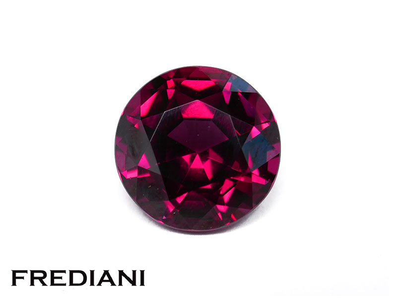 Grenat rhodolite rond naturel